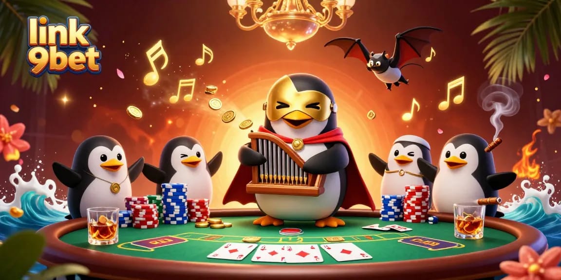 Experience dynamic wins at link 9bet with a vibrant casino-themed adventure featuring poker and musical elements.