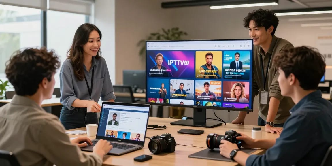 IPTV reseller showcasing professional services in a trusted local business environment.