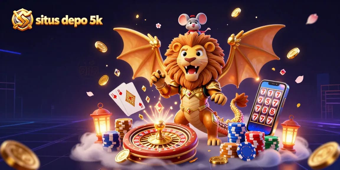 Experience situs depo 5k thrills with a majestic chimera and exciting casino elements.