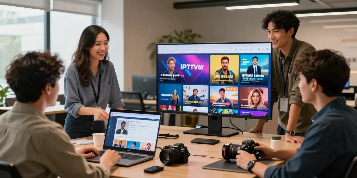 IPTV reseller showcasing professional services in a trusted local business environment.