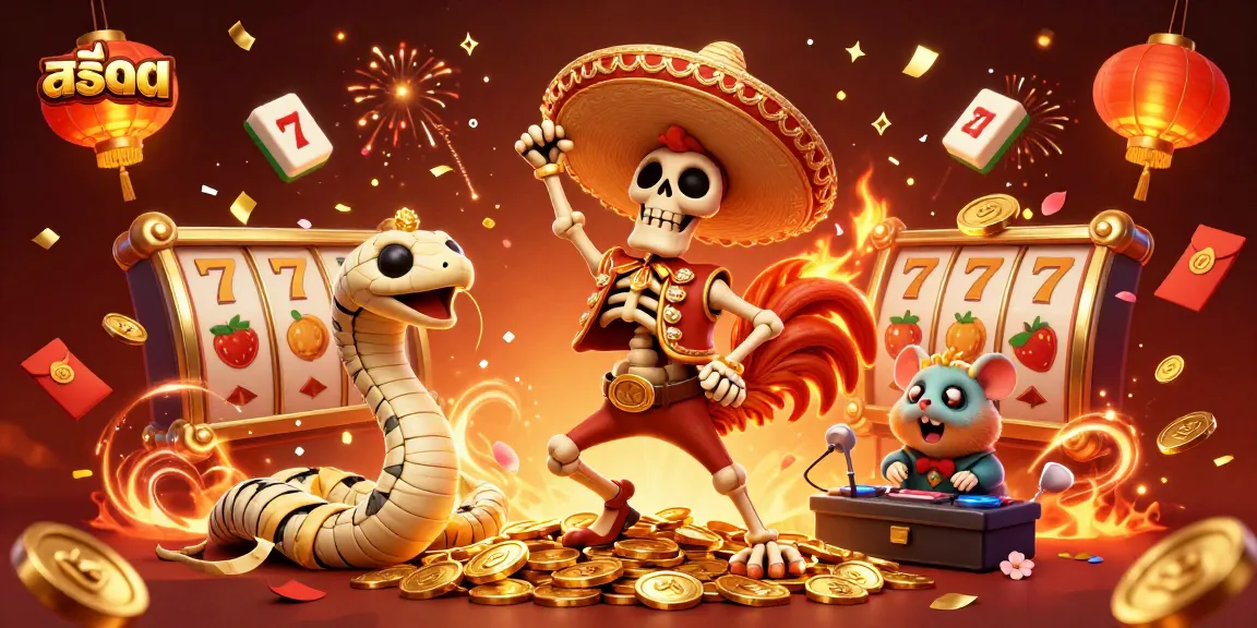Experience thrilling สล็อต action with a dancing skeleton rooster, mummy snake, and DJ hamster in 3D!