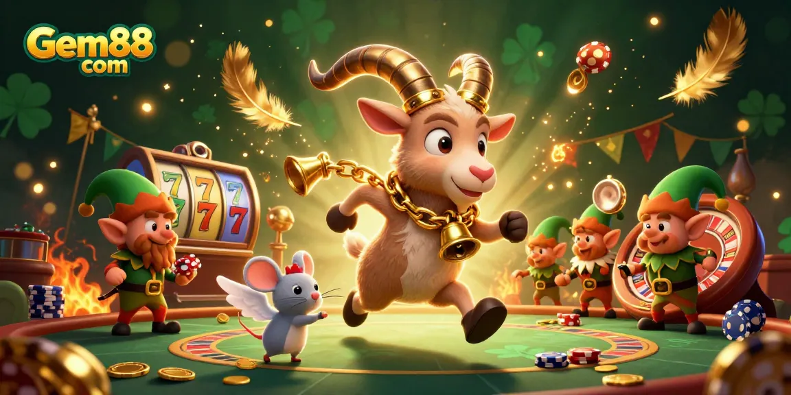 Experience thrilling action at Gem88 com as Krampus and elf gremlins gamble for big wins!