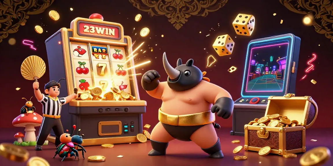 Win big with 23WIN's thrilling casino experience featuring explosive jackpots and fun characters!